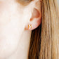 Screwback Stud Earrings - Initial M - Shop LINNY CO