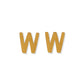Screwback Stud Earrings - Initial W - Shop LINNY CO