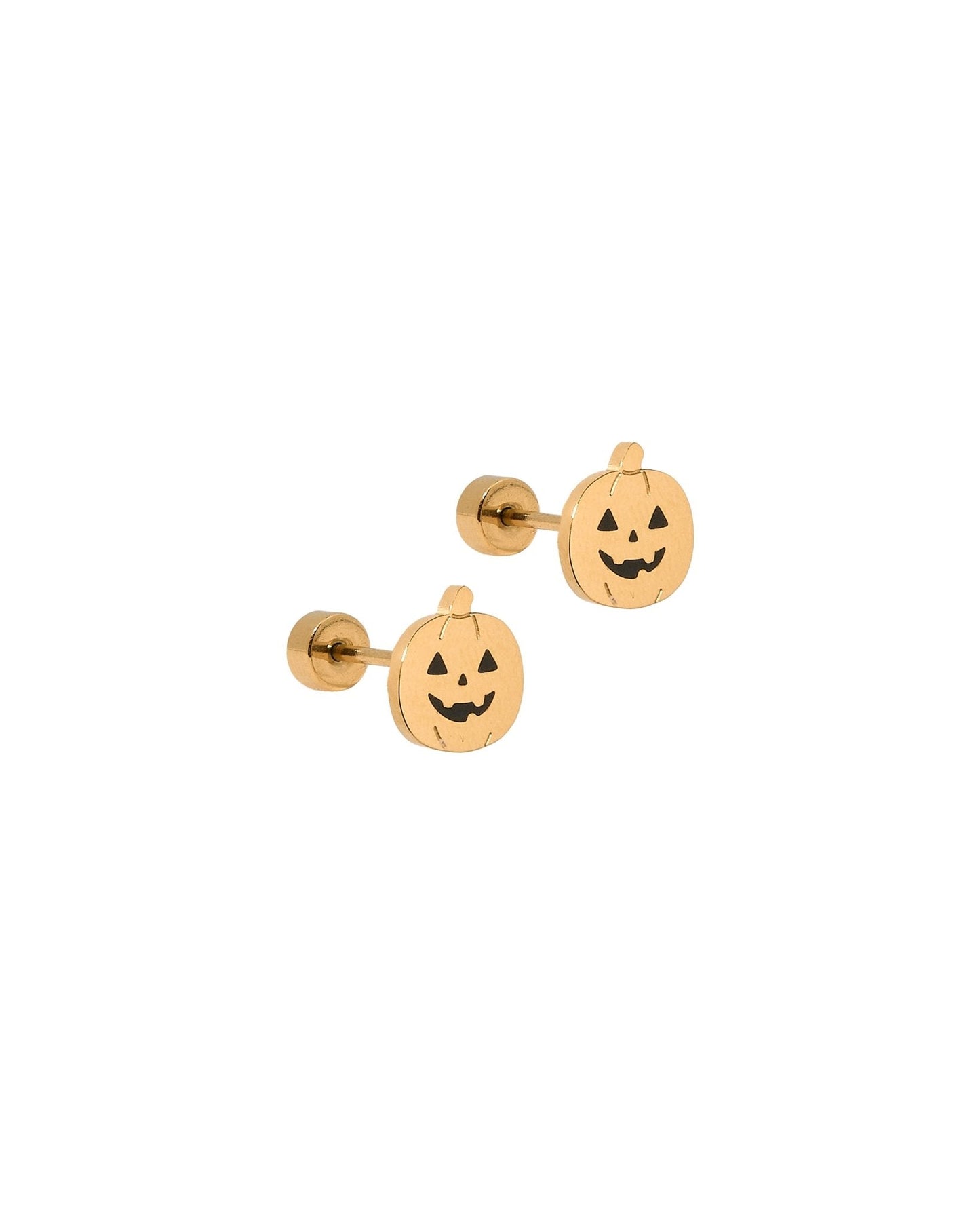 Screwback Stud Earrings - Jack - O' - Lantern - LINNY CO WholesaleStuds