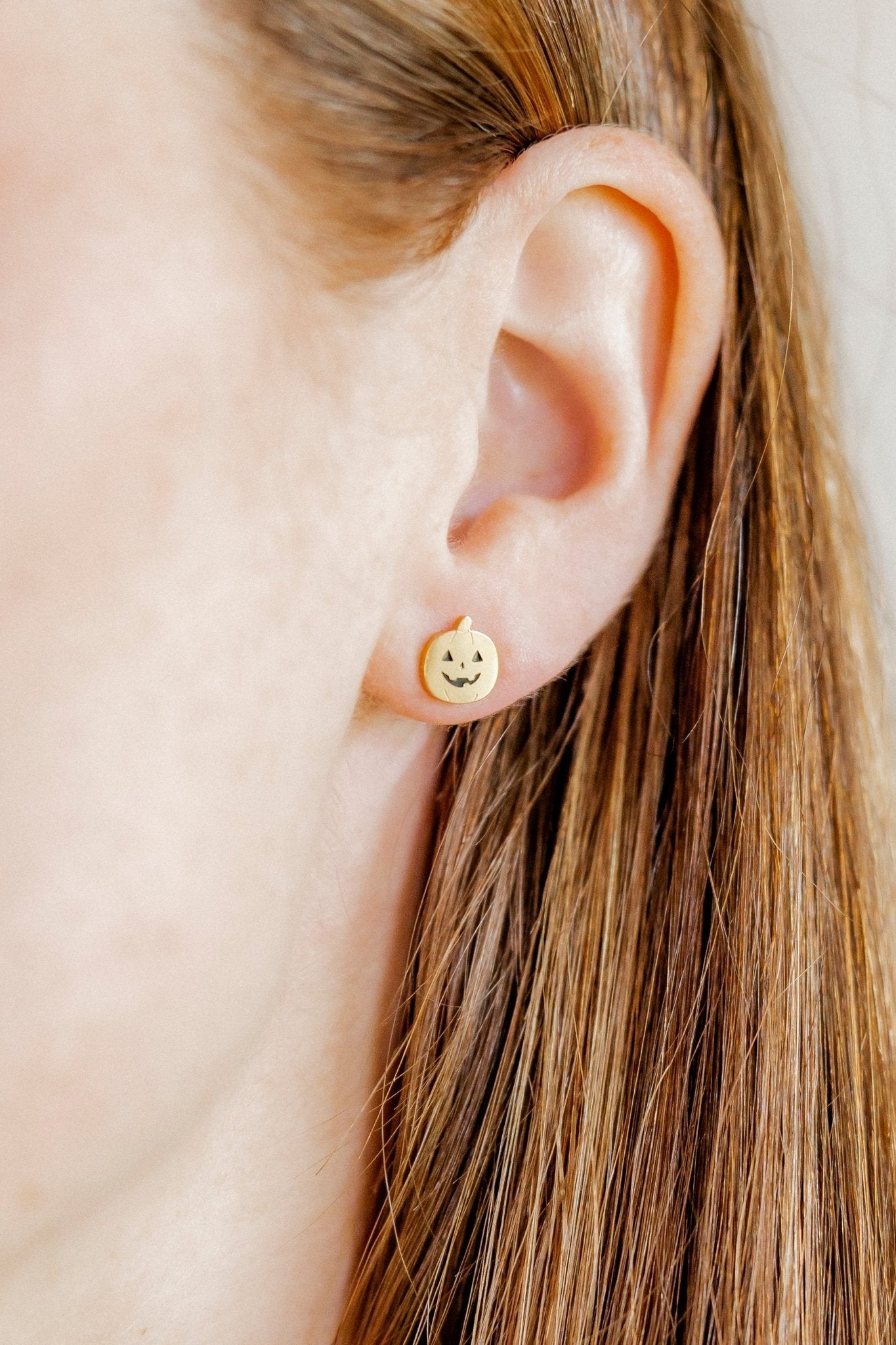Screwback Stud Earrings - Jack - O' - Lantern - LINNY CO WholesaleStuds