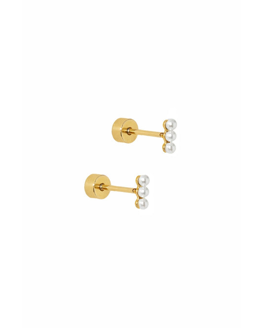 Screwback Stud Earrings - Janie Pearl - Shop LINNY CO