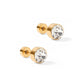 Screwback Stud Earrings - Juliet Clear 8mm - Shop LINNY CO