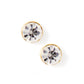 Screwback Stud Earrings - Juliet Clear 8mm - Shop LINNY CO