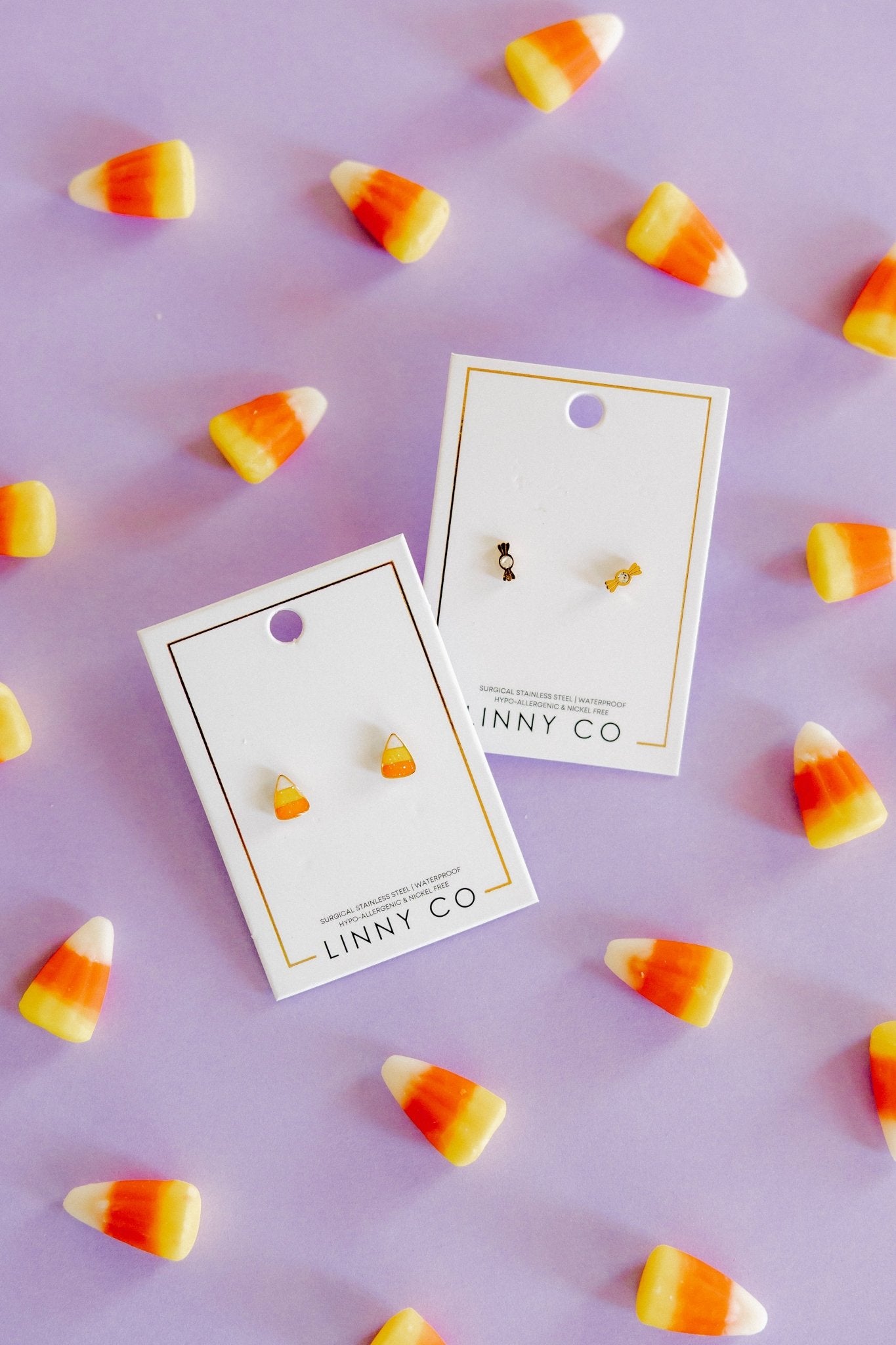 Screwback Stud Earrings - Kate Candy Gold - Shop LINNY CO
