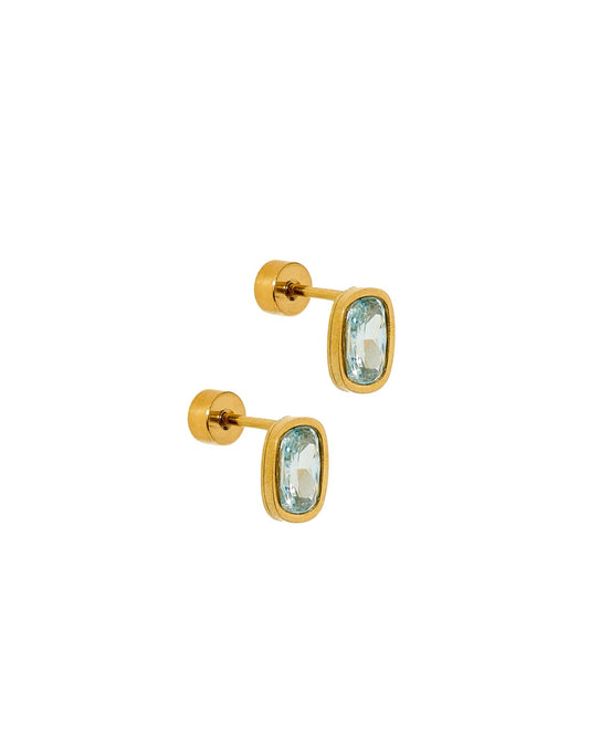 Screwback Stud Earrings - Kay Blue - Shop LINNY CO
