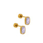 Screwback Stud Earrings - Kay Lavender - Shop LINNY CO