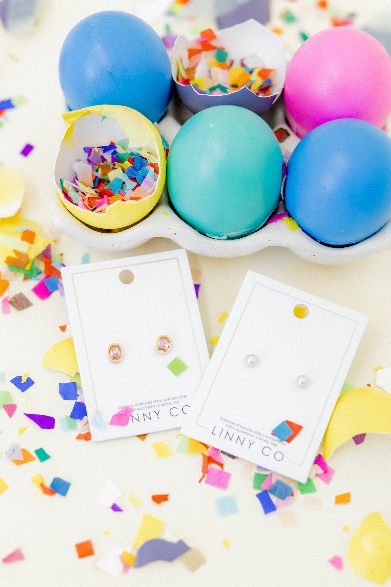 Screwback Stud Earrings - Kay Pink - Shop LINNY CO