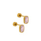 Screwback Stud Earrings - Kay Pink - Shop LINNY CO