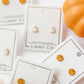 Screwback Stud Earrings - Knox Pumpkin - Shop LINNY CO