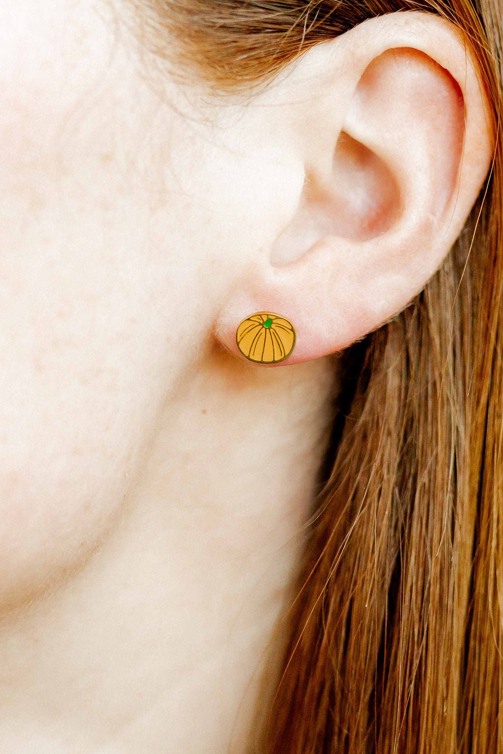 Screwback Stud Earrings - Knox Pumpkin - Shop LINNY CO