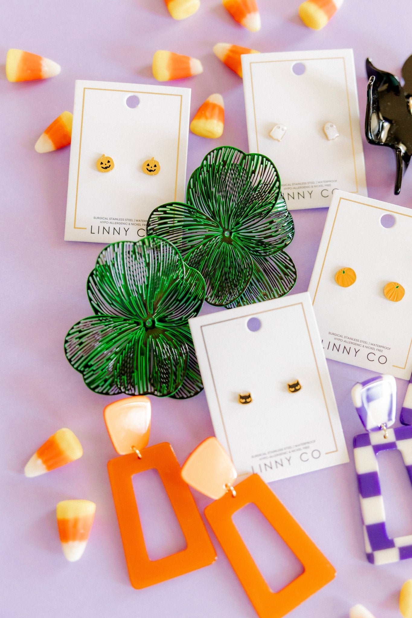 Screwback Stud Earrings - Knox Pumpkin - Shop LINNY CO