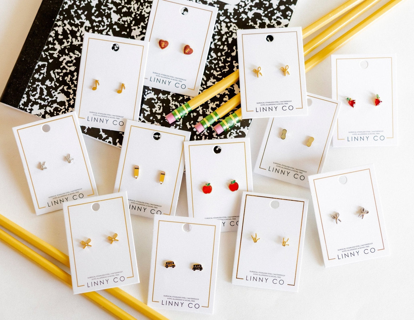 Screwback Stud Earrings - Lacrosse - Shop LINNY CO
