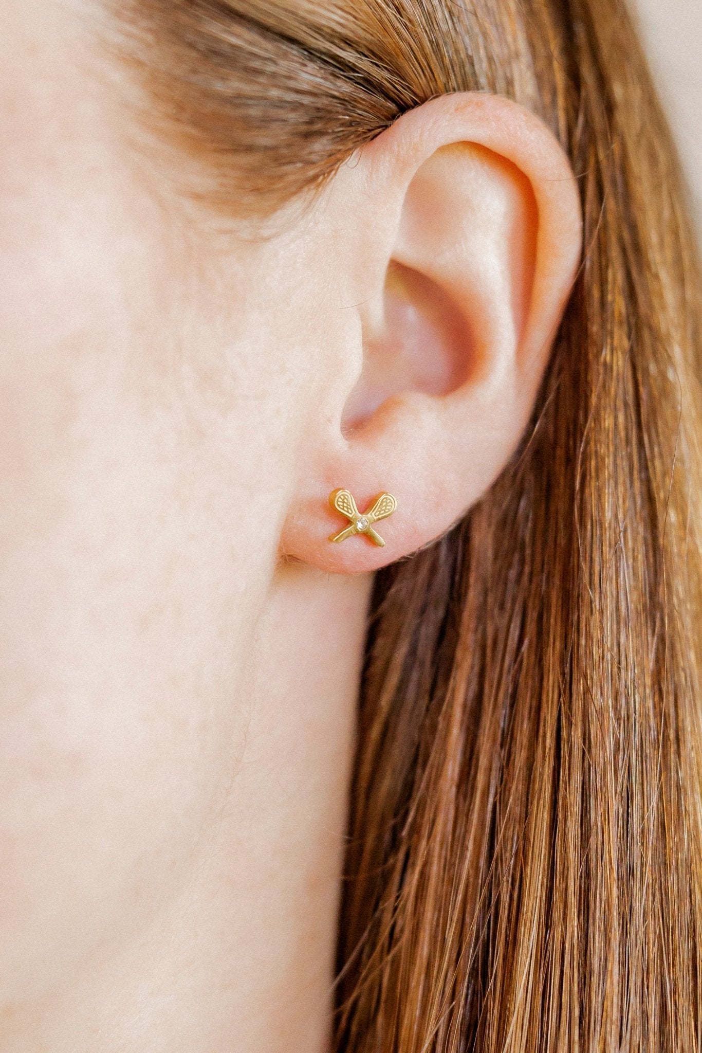 Screwback Stud Earrings - Lacrosse - Shop LINNY CO