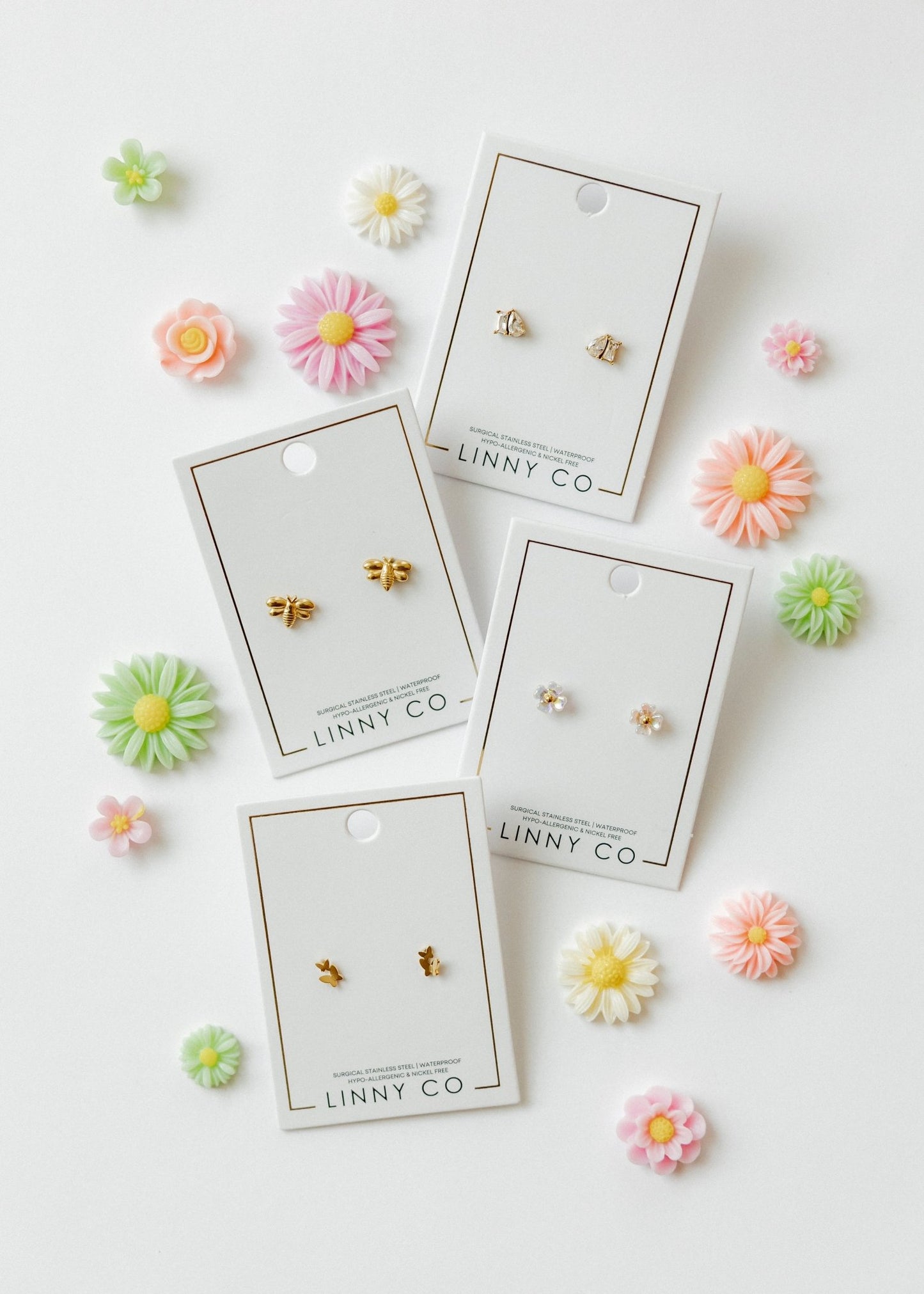 Screwback Stud Earrings - Lark Butterfly - Shop LINNY CO