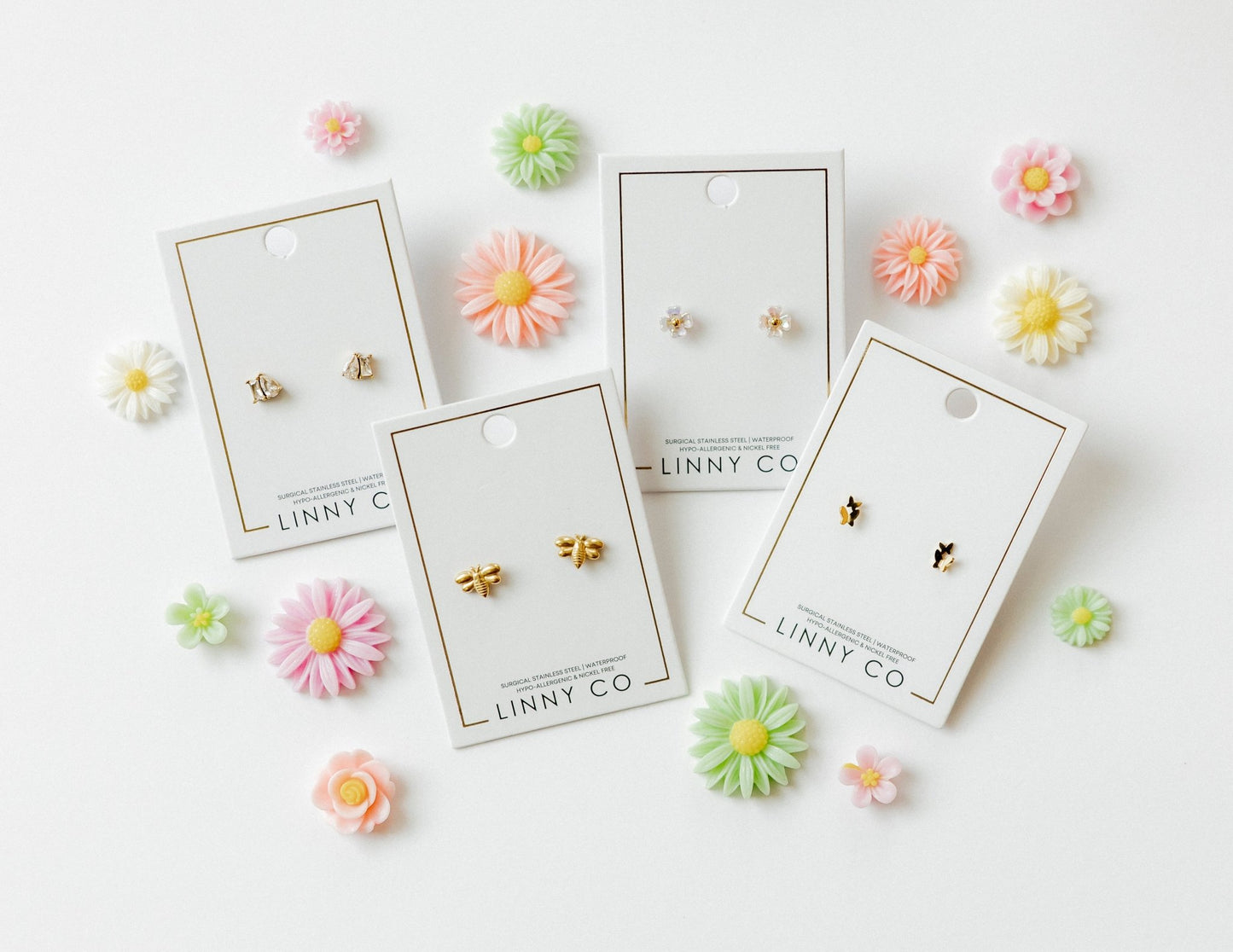 Screwback Stud Earrings - Lark Butterfly - Shop LINNY CO