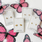 Screwback Stud Earrings - Lark Butterfly - Shop LINNY CO
