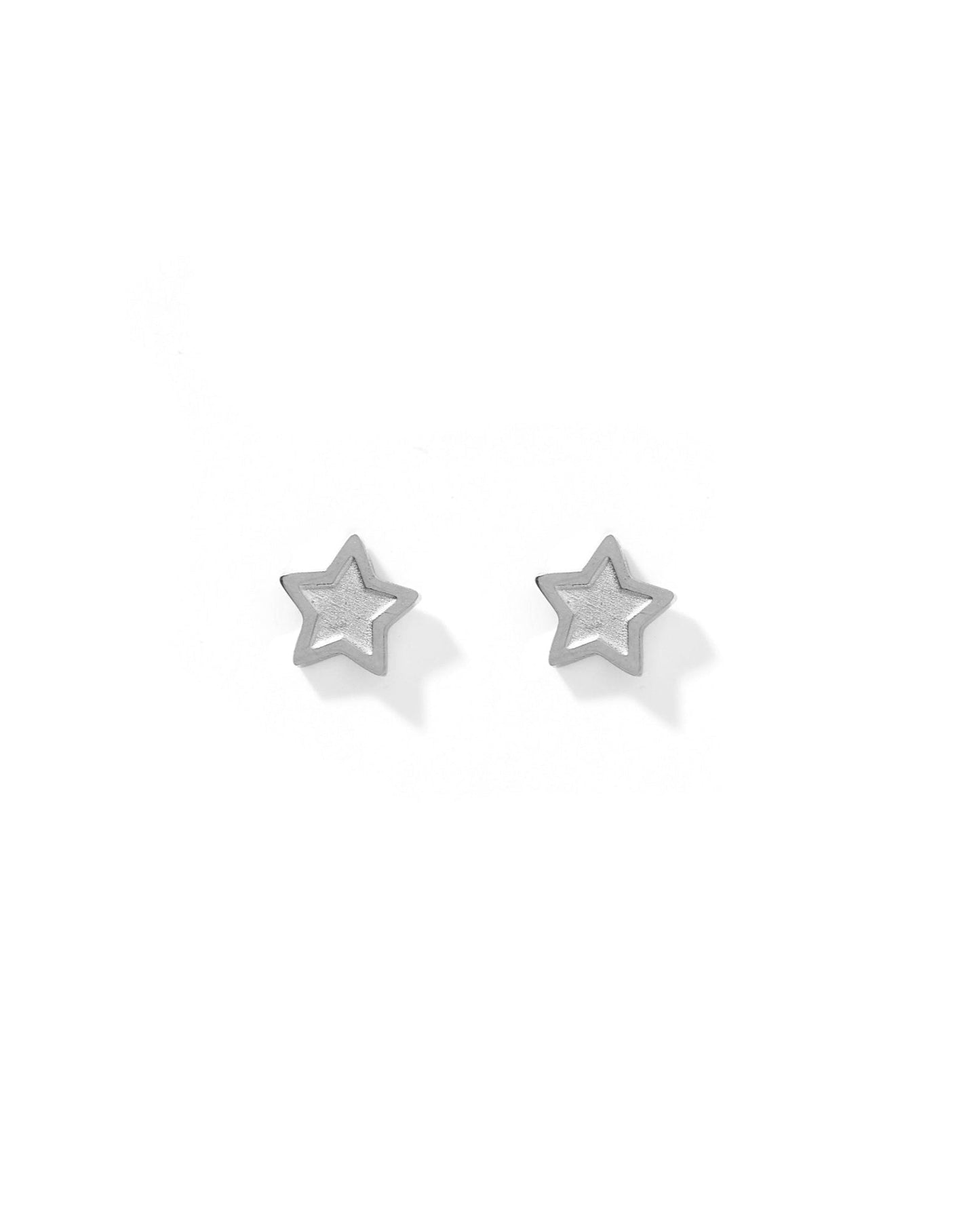 Screwback Stud Earrings - Lennon Star Silver - Shop LINNY CO