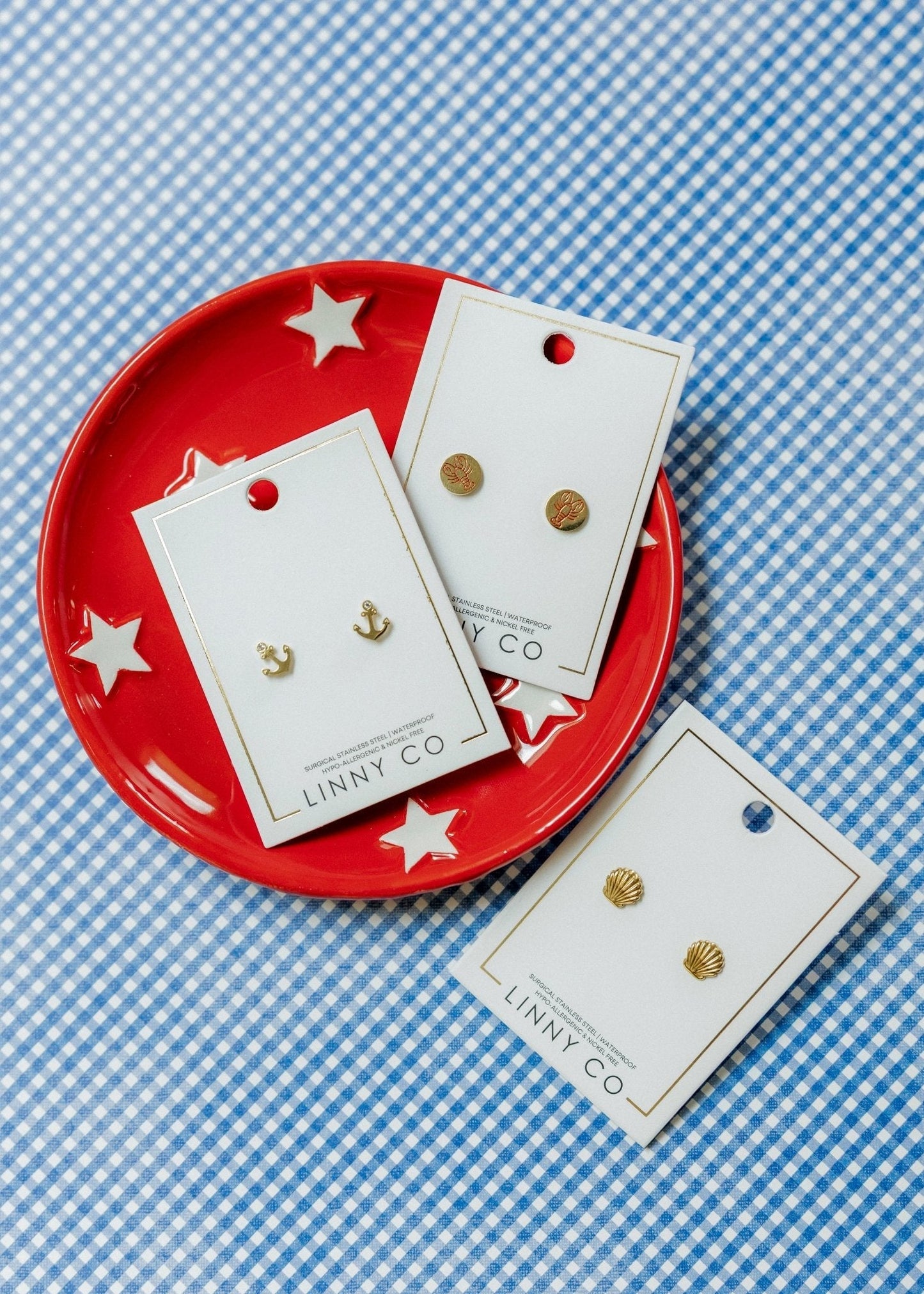 Screwback Stud Earrings - Lobster - Shop LINNY CO