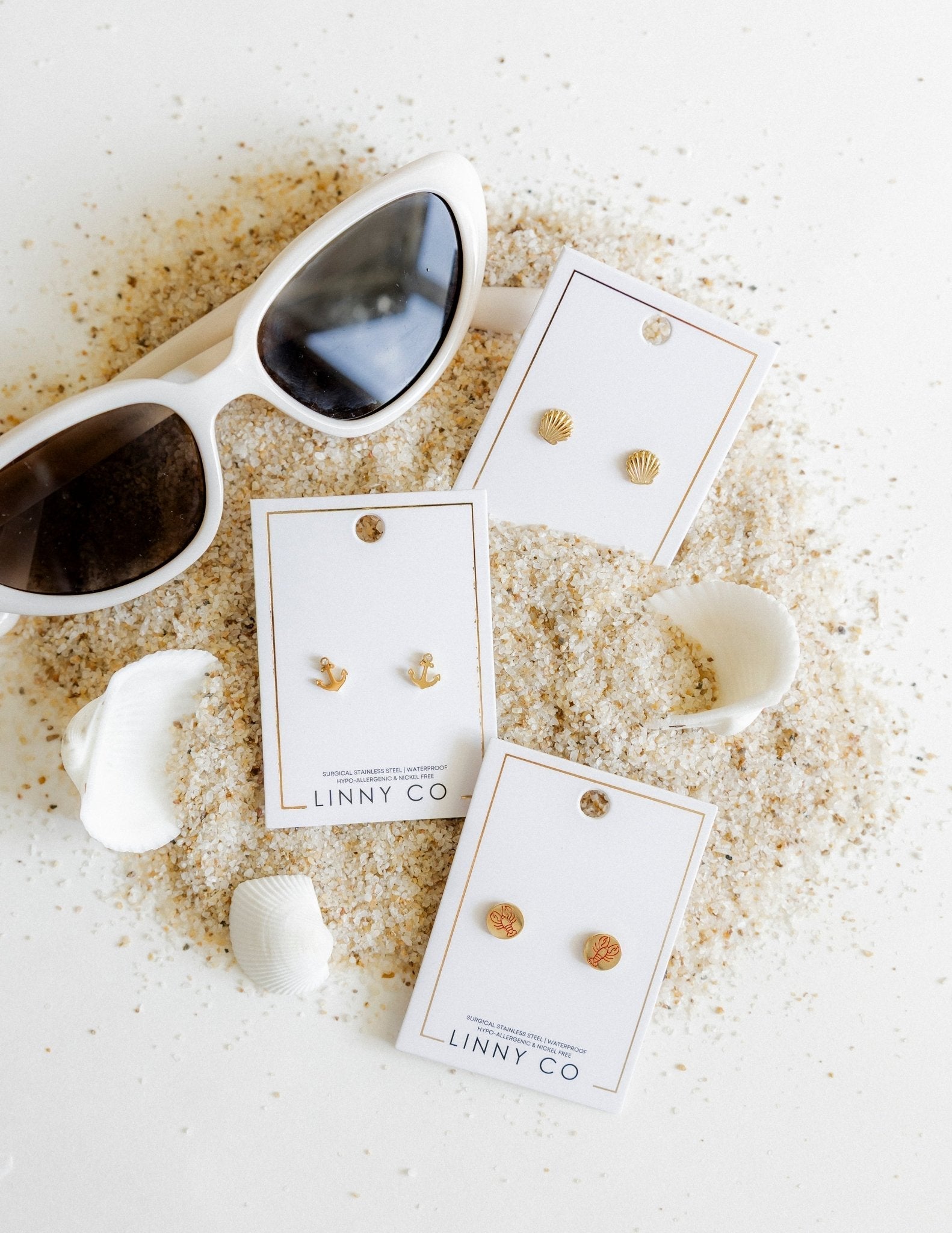 Screwback Stud Earrings - Lobster - Shop LINNY CO