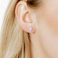 Screwback Stud Earrings Lux - Candy Flower Lilac - Shop LINNY CO