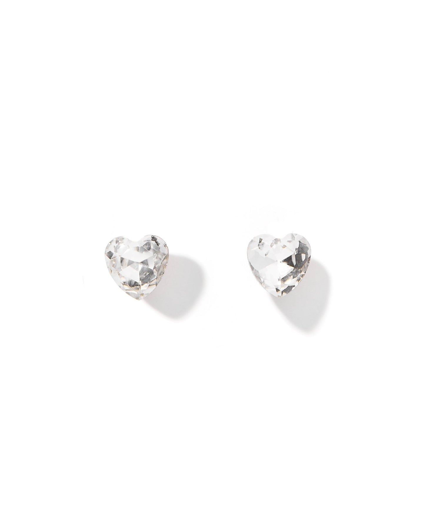 Screwback Stud Earrings Lux - Candy Heart - Clear - Shop LINNY CO