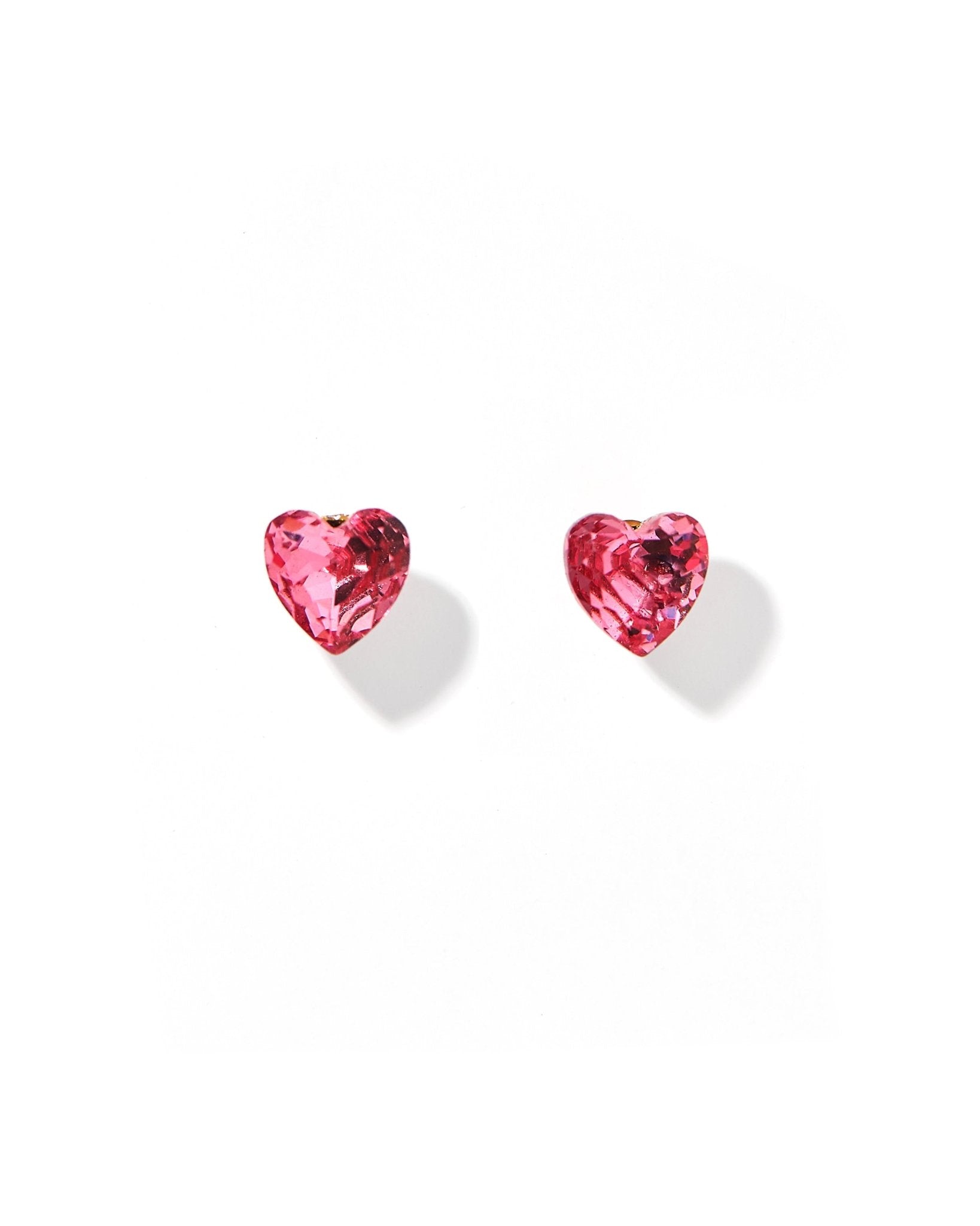 Screwback Stud Earrings Lux - Candy Heart Hot Pink - Shop LINNY CO