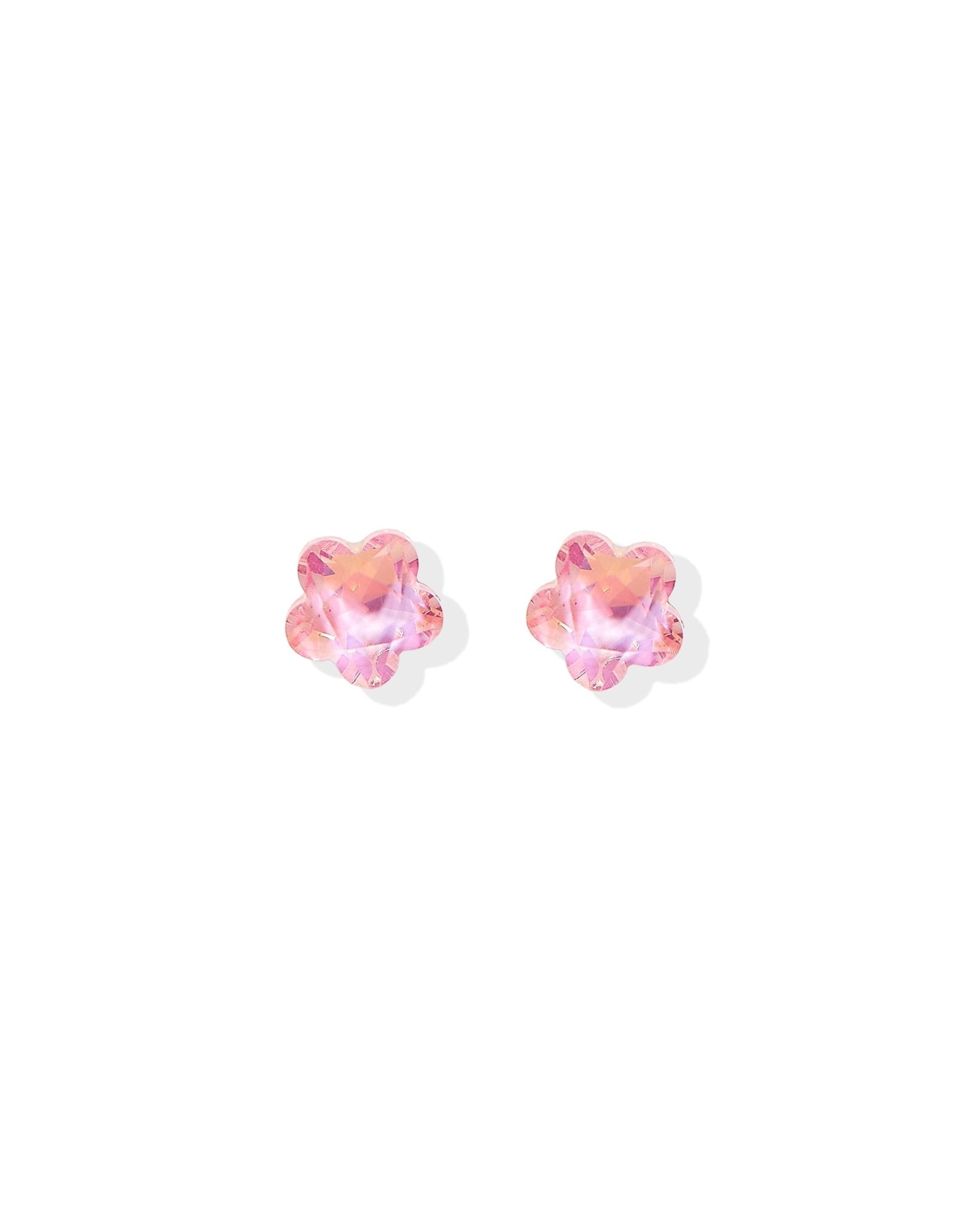 Screwback Stud Earrings Lux - Candy Star Bubblegum Pink - Shop LINNY CO