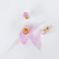 Screwback Stud Earrings Lux - Candy Star Bubblegum Pink - Shop LINNY CO
