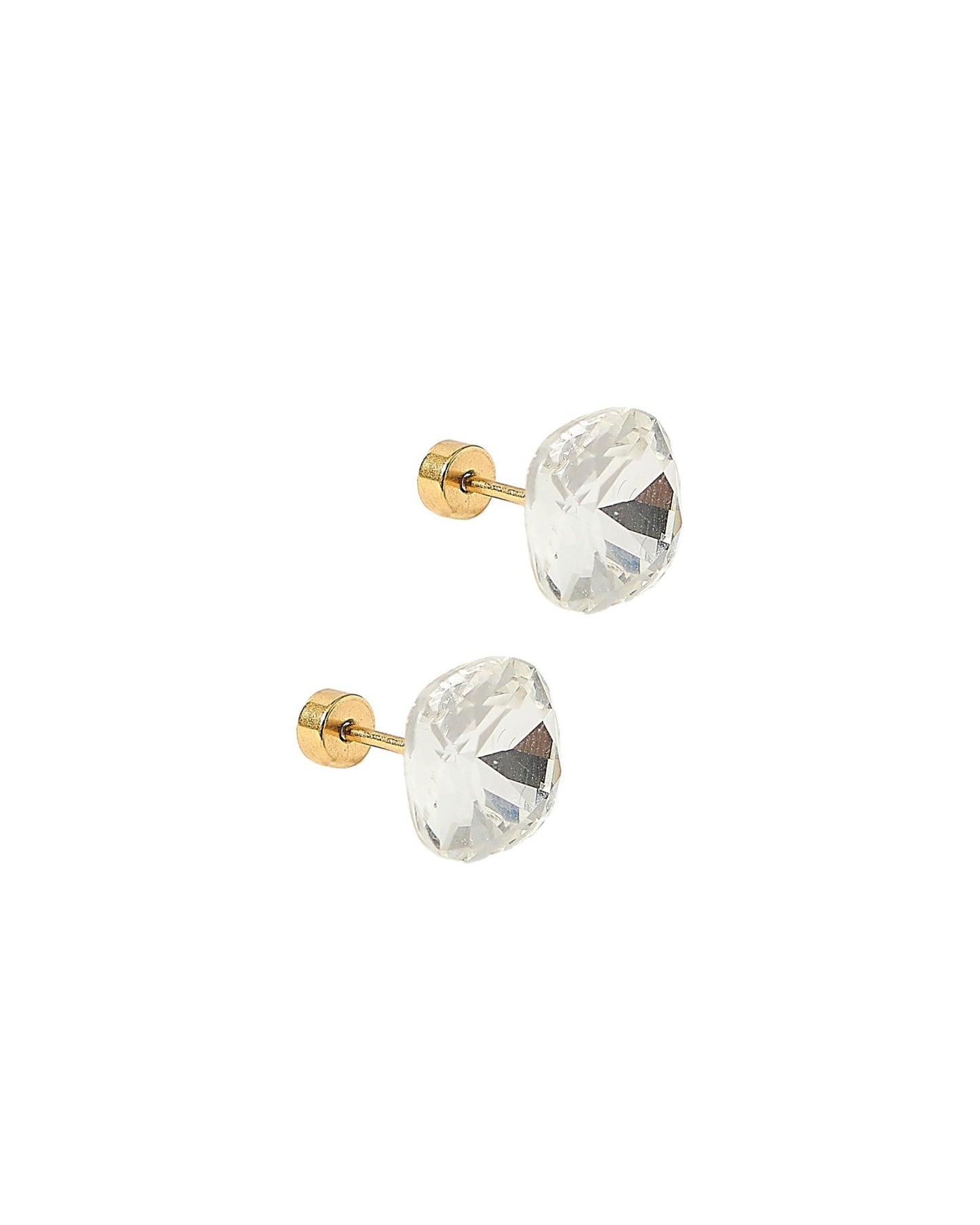 Screwback Stud Earrings Lux - Kit Clear - Shop LINNY CO