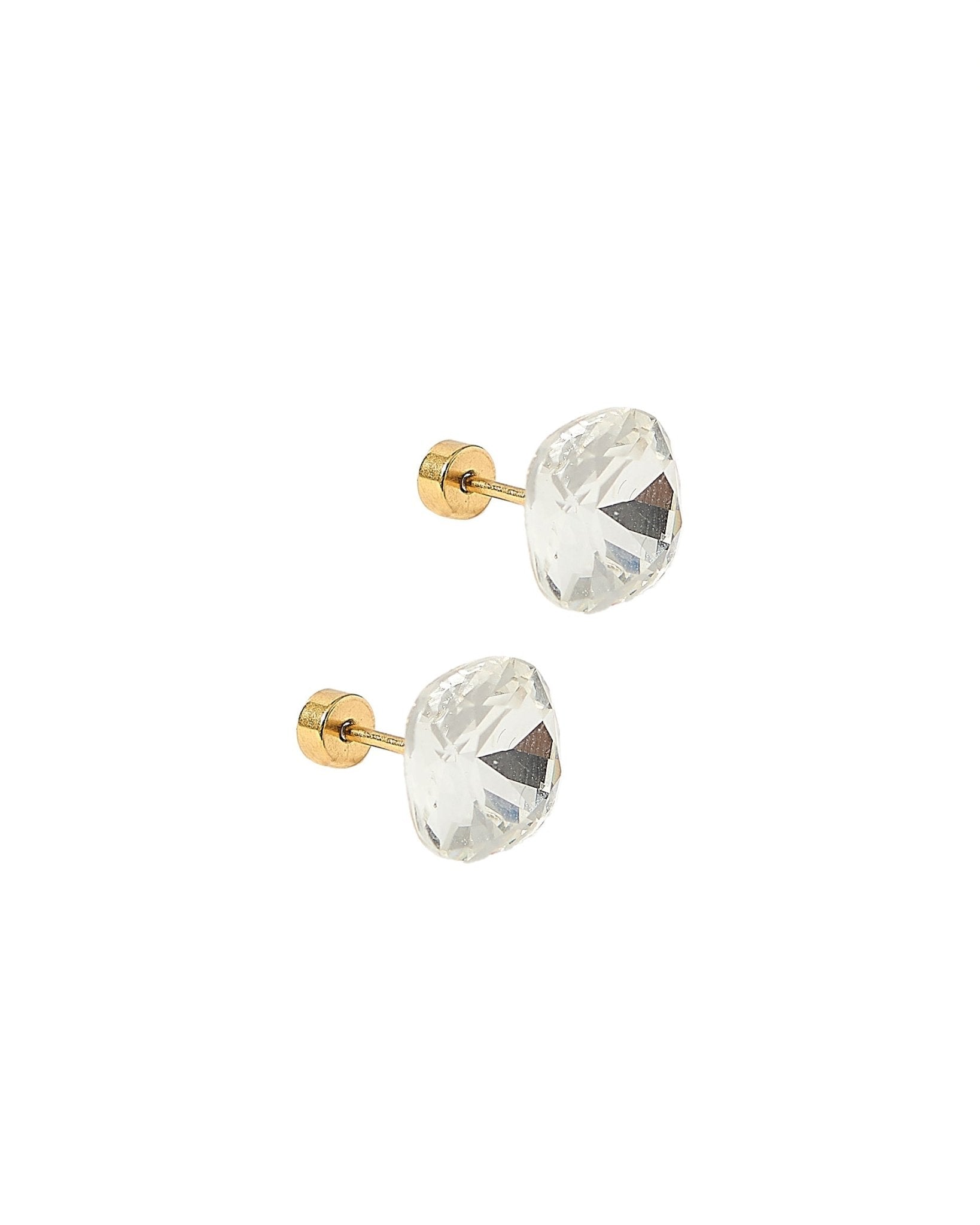 Screwback Stud Earrings Lux - Kit Clear - Shop LINNY CO