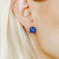Screwback Stud Earrings Lux - Kit Cobalt Blue - Shop LINNY CO