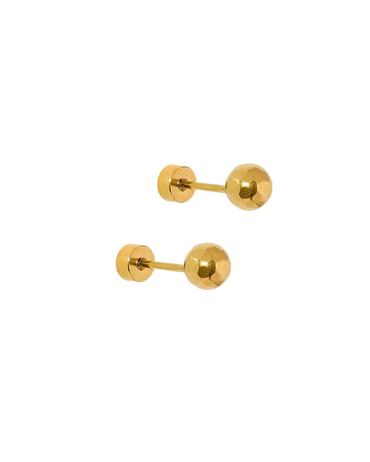 Screwback Stud Earrings - Lydia Gold - Shop LINNY CO
