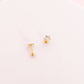 Screwback Stud Earrings - Lyla Clear - Shop LINNY CO
