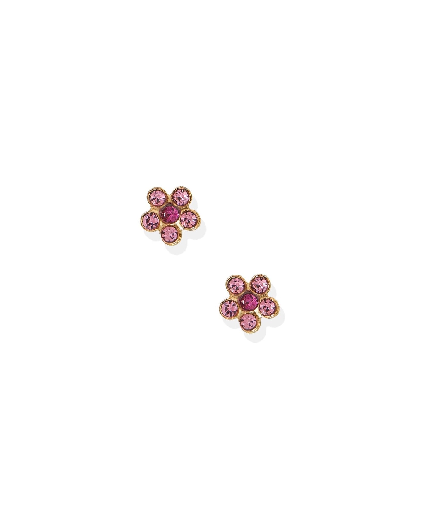 Screwback Stud Earrings - Lyla Flower Pink - Shop LINNY CO