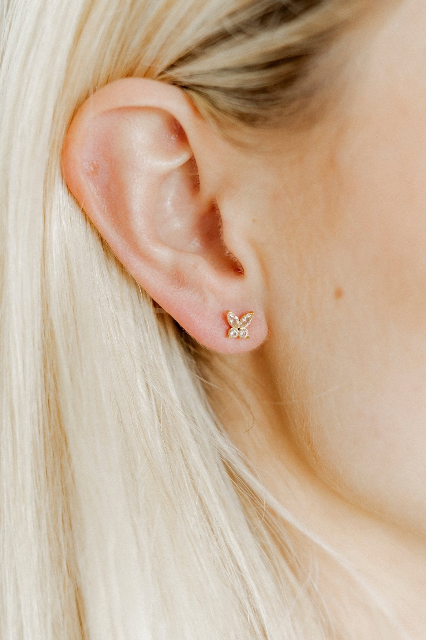 Screwback Stud Earrings - Lynn Butterfly - Shop LINNY CO