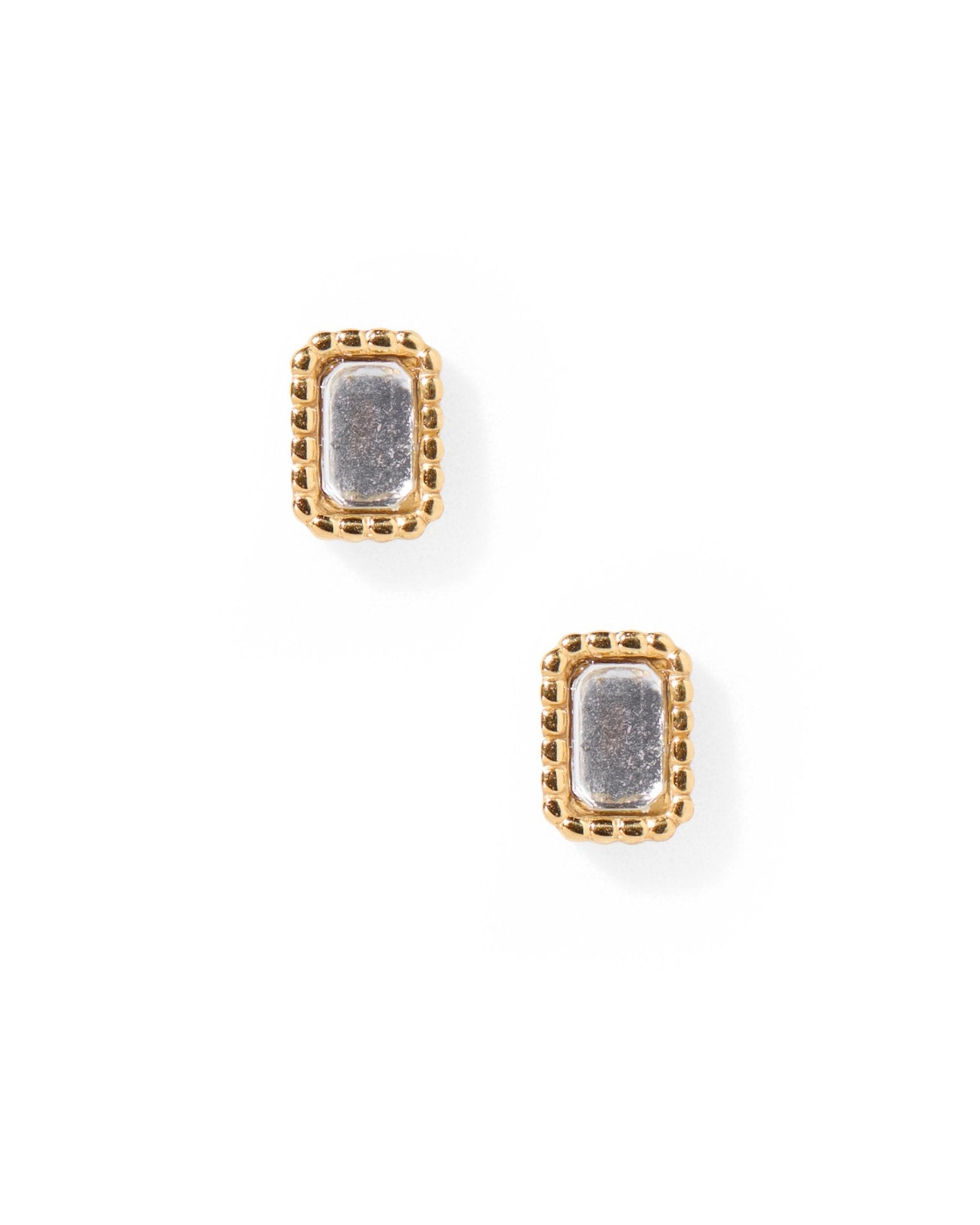 Screwback Stud Earrings - Madison Clear - Shop LINNY CO