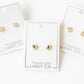 Screwback Stud Earrings - Madison Gold Clear - Shop LINNY CO