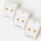Screwback Stud Earrings - Madison Gold Clear - Shop LINNY CO