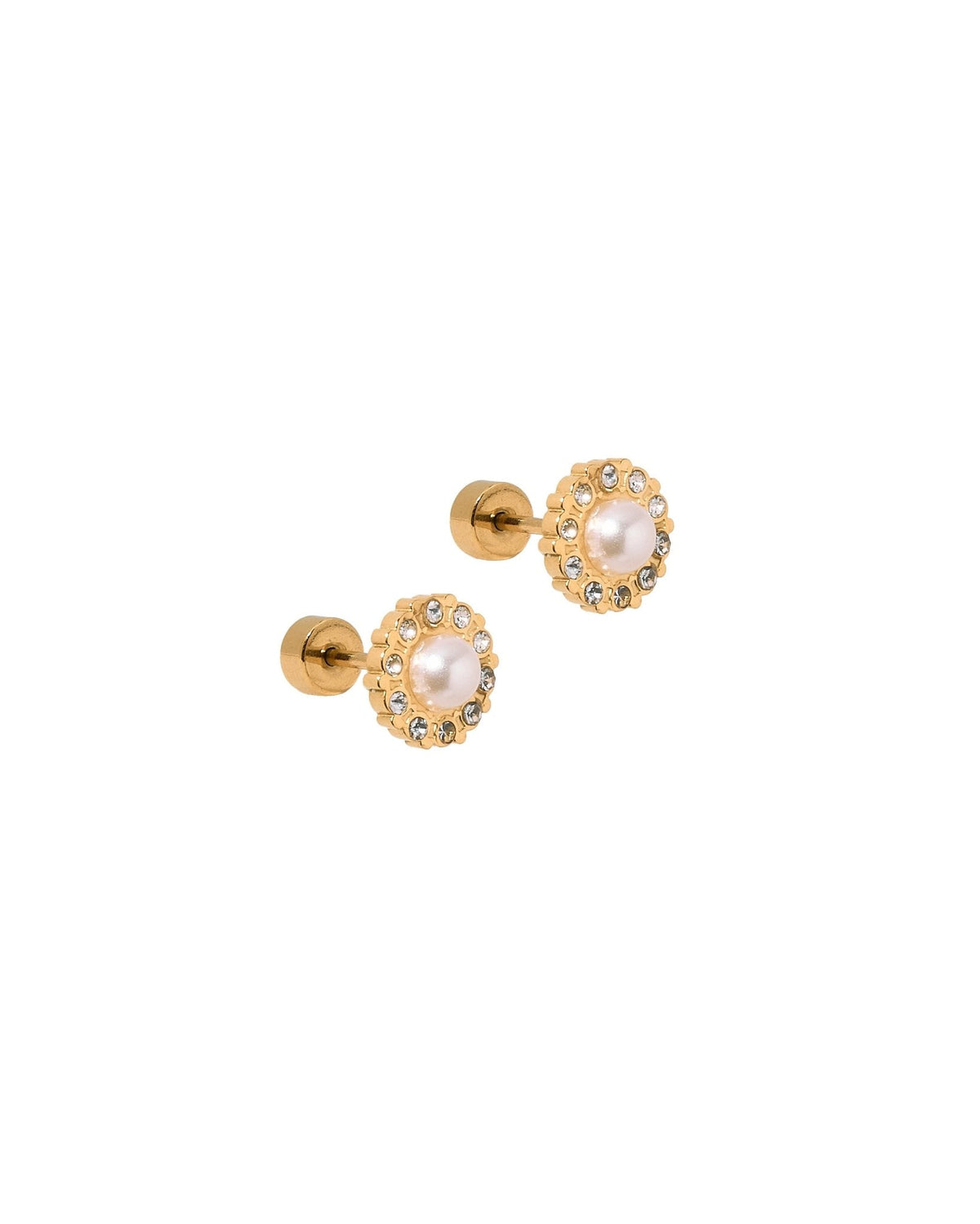 Screwback Stud Earrings - Margaret Pearl - Shop LINNY CO
