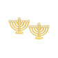 Screwback Stud Earrings - Menorah - Shop LINNY CO