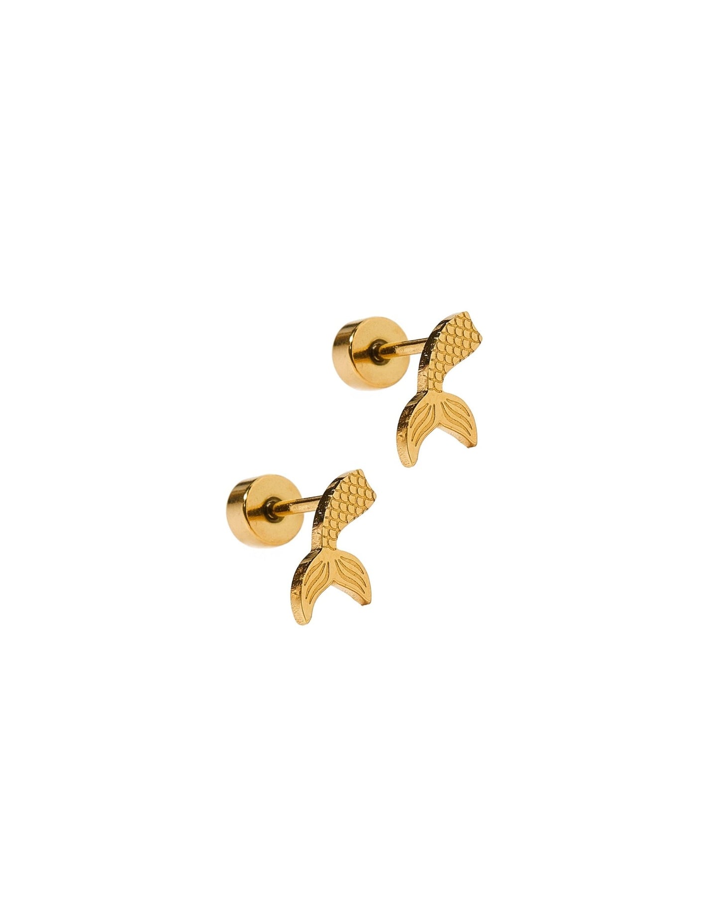 Screwback Stud Earrings - Mermaid Tail - Shop LINNY CO