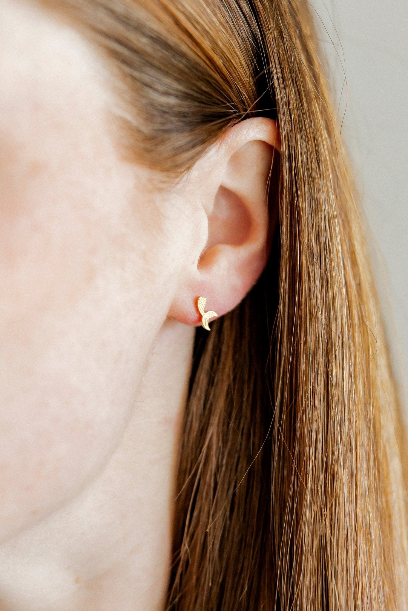 Screwback Stud Earrings - Mermaid Tail - Shop LINNY CO