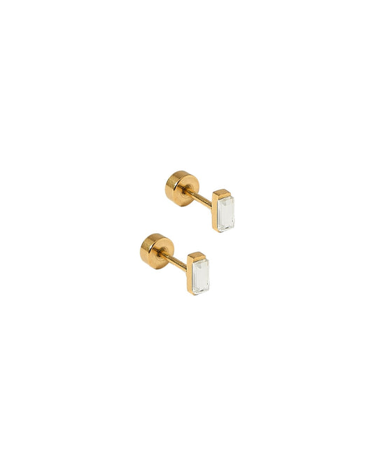 Screwback Stud Earrings - Micro Amber - Shop LINNY CO