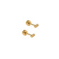 Screwback Stud Earrings - Micro Bar - Shop LINNY CO