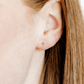 Screwback Stud Earrings - Micro Cross Gold - Shop LINNY CO