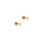 Screwback Stud Earrings - Micro Cross Gold - Shop LINNY CO