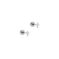 Screwback Stud Earrings - Micro Cross Silver - Shop LINNY CO