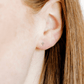 Screwback Stud Earrings - Micro Cross Silver - Shop LINNY CO