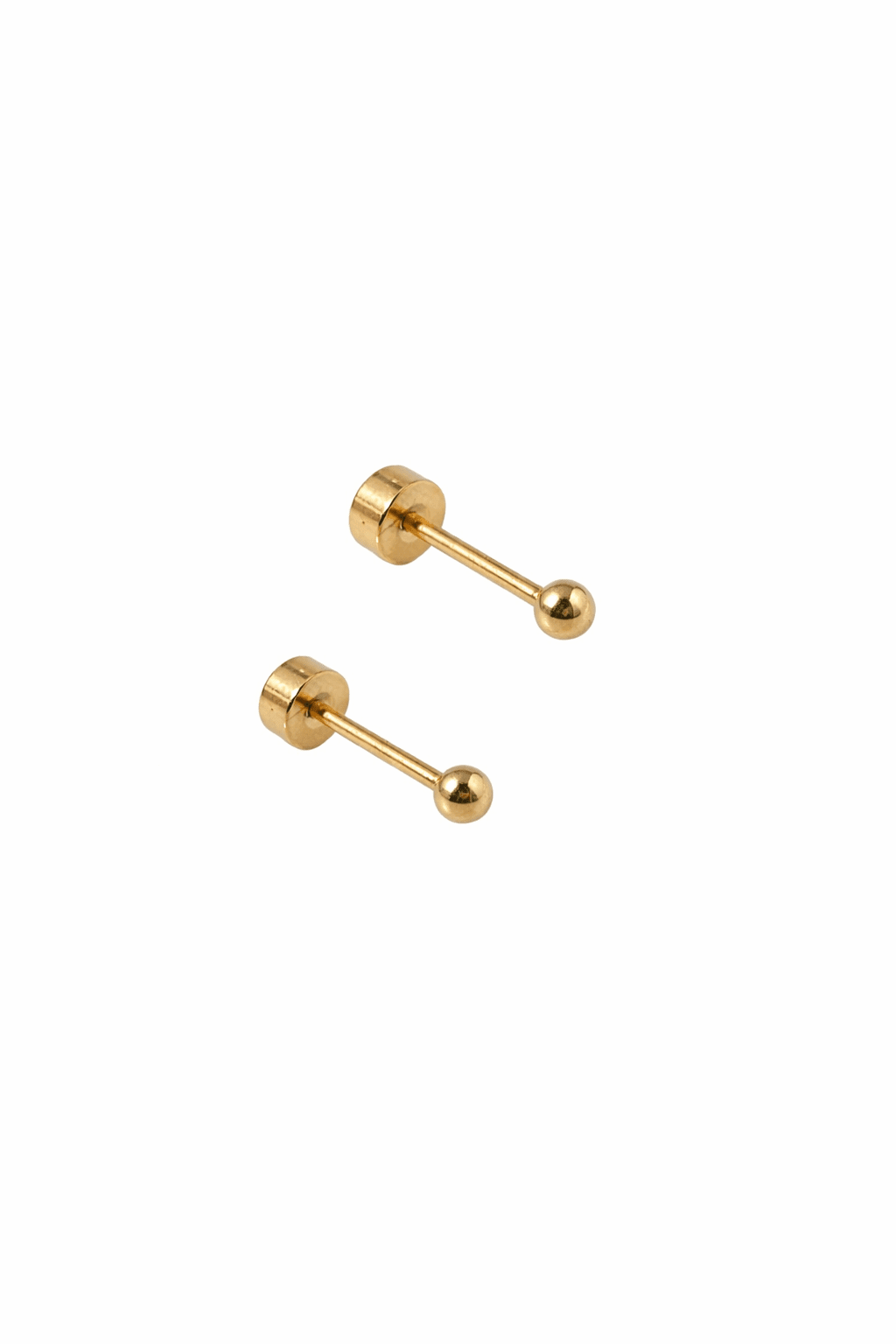 Screwback Stud Earrings - Micro Evelyn Gold - Shop LINNY CO