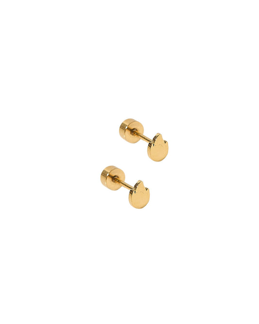 Screwback Stud Earrings - Micro Flame - Shop LINNY CO